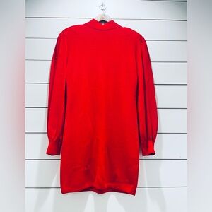Vintage St. John Fiery Red Knit Dress